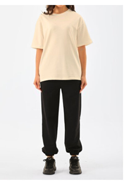 JustBS تي شيرت لون بيج