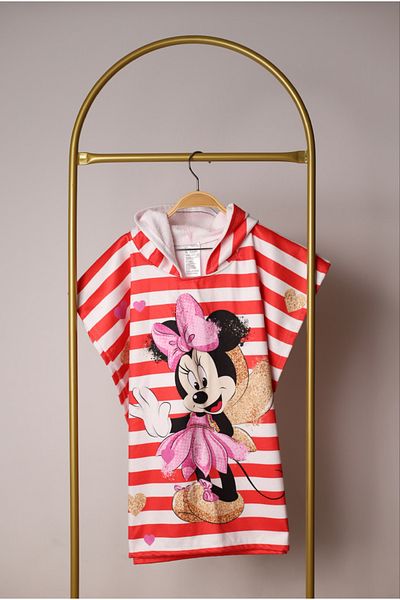 2Baby2mom Striped Minnie Poncho Beach Towel