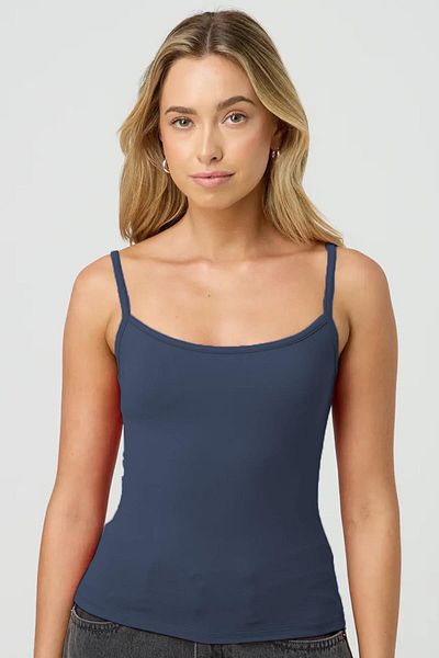 Madmext MG2094 Model Navy Blue Strappy Women's Tank Top