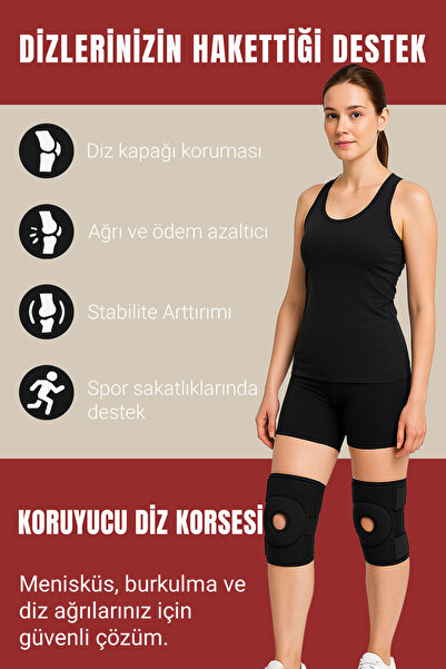 Arnee Menisküs İçin Medikal Dizlik Patella Ligament Destekli Dizlik Ayarlanabilir Koruyucu Diz Korsesi