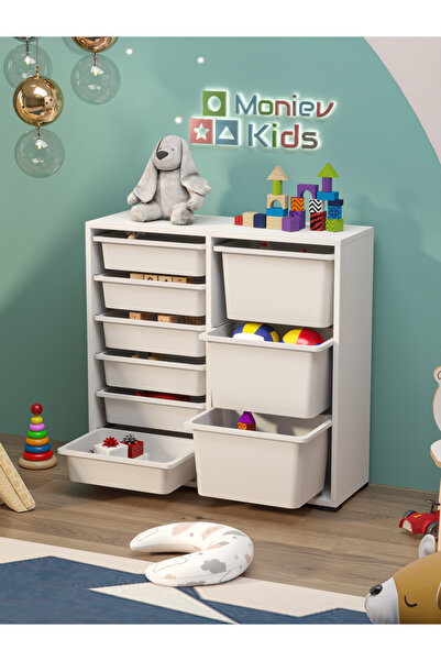moniev Beyza 9 Sepetli Çok Amaçlı Dolap Oyuncak Dolabı