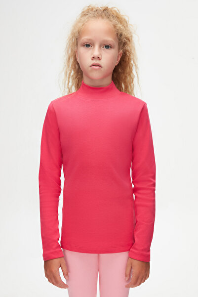 LOVETTI Φούξια Basic Χειμερινό μακρυμάνικο μπλουζάκι με μισό ζιβάγκο για κορίτσια