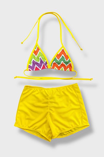 Nilmay mayo Girl's Bikini Set with Shorts