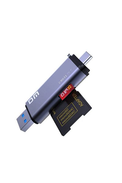 DM Cr031 Usb3.1 and Type-C Micro Sd Tf Sd Card Reader Converter