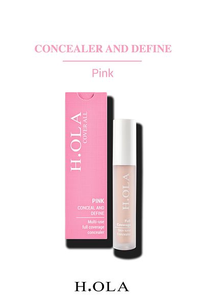 h.OLA Cover All Intensive Concealer |   Full Coverage Concealer -Pink