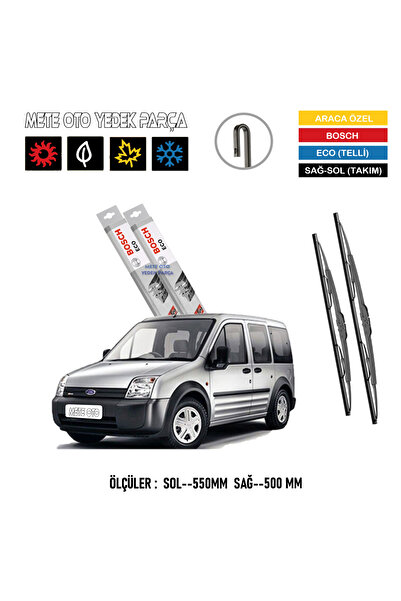 Bosch Ford Connect Ön Silecek Süpürge Takımı Demir Sağ-sol Eco (2002--2013)