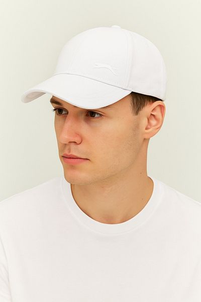 Slazenger Unisex Καπέλο Panther Logo Trend Classic Lifestyle Καπέλο Λευκό