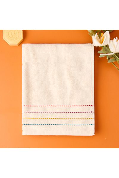 Evidea Soft Bead Face Towel - Beige - 50X90 cm