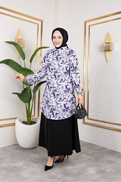 Nevayla Moda Skirted Double Suit - Purple / T0106