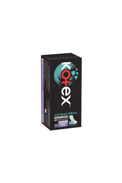 Kimberly-Clark KOTEX LINERS LONG ANTI BACTERIAL 20 S