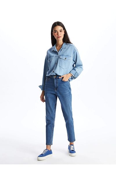 LC Waikiki Lcw Jeans Indigo Slim Mom Women's Jean Pants
