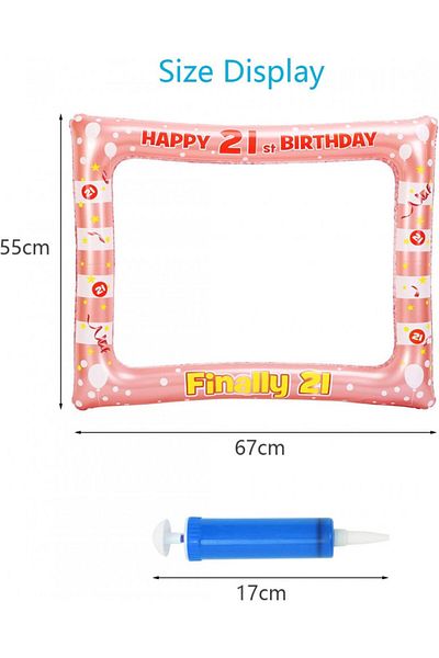 CHALA Inflatable photo frame CHALA, 21 years old, vinyl, pink, 67 x 55 cm