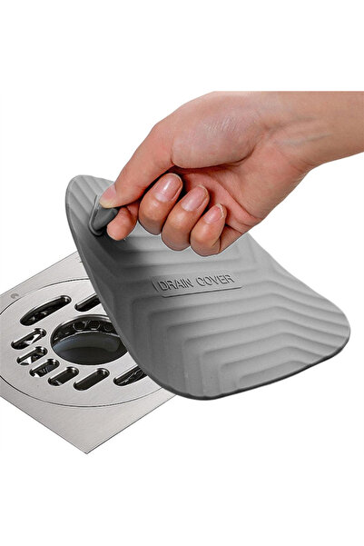 MİMOZA PARK Kare Kötü Koku Önleyici Silikon Mat Banyo Mutfak Lavabo Balkon Gi...