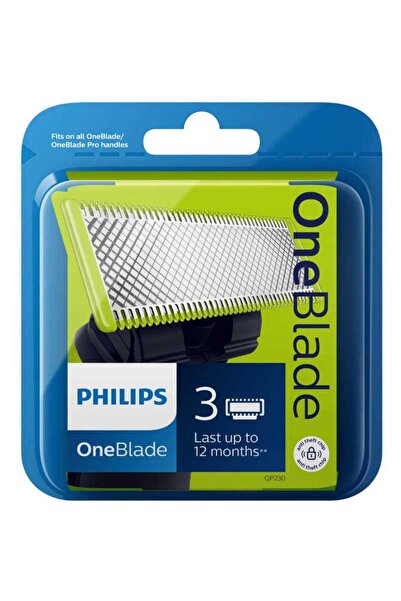 Philips Philips OneBlade QP230/50 Refills, Compatible with all OneBlade and OneBladePRO devices, 3 blades