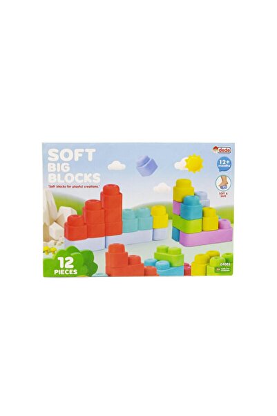 toysclub DEDE 04005 YUMUŞAK SOFT BIG BLOKLAR 12 PARÇA