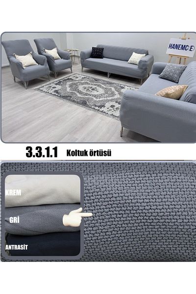 HaNemCe 3.3.1.1 Seat Cover Seat Cover Set Home Textile Sofa Cover