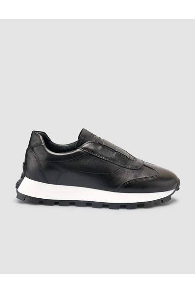 Cabani 100% Genuine Leather Black Women's Sneakers