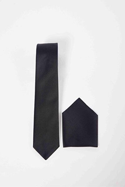 Tudors Pack of 5 Plain Classic Pocket Square Black-Burgundy-Navy Blue Men's Ties