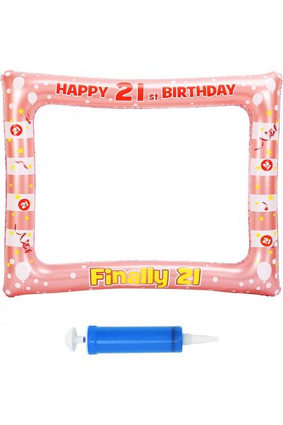 CHALA Inflatable photo frame CHALA, 21 years old, vinyl, pink, 67 x 55 cm