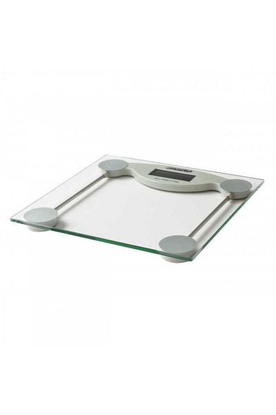 MESKO Bathroom Scale Mesko MS 8137 150kg LCD Display Automatic Shutoff Battery Indicator White-Transparent