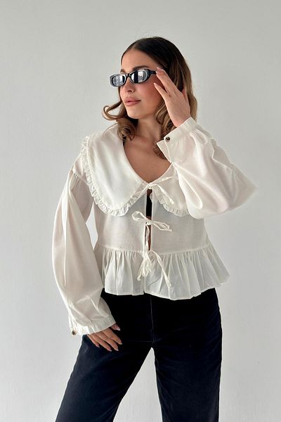 bb butik basic Bebe Collar Front Tie Pinterest Shirt Pn0X90