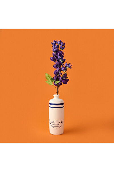 Evidea Deco Enkianthus Yapay Çiçek - Mor - 87 cm