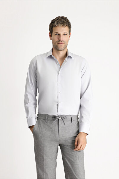 Kiğılı Long Sleeve Regular Fit Non Iron Cotton Shirt
