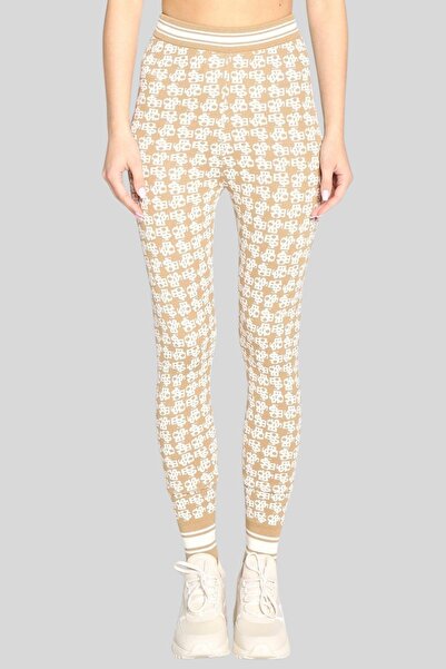 BOSS Kadın Slim Fit Tayt Bej
