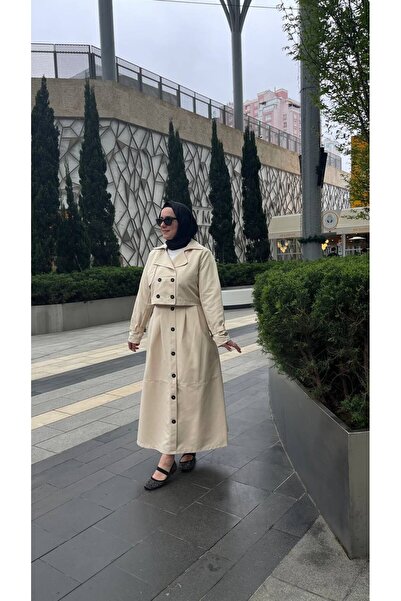 DEMET Özge Skirted Double Trench Suit