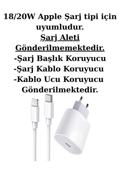 POWELL For iPhone 18/20w adaptör kılıfı şarj aleti kılıfı ve koruyucu figürler