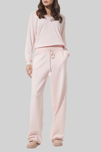 HUGO Women's Knitwear Trousers Pink
