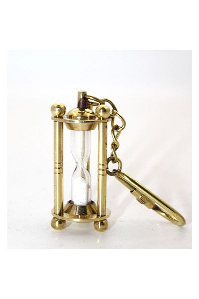 leyla sanat sanata yeni bir bakış açısı Brass Hourglass Keychain Model 2 24242433604