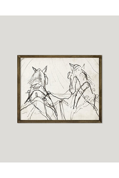 Vetro Design Poster înrămat cu desen cu creion de cali