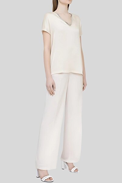 Fabiana Filippi Kadın Pantolon Krem