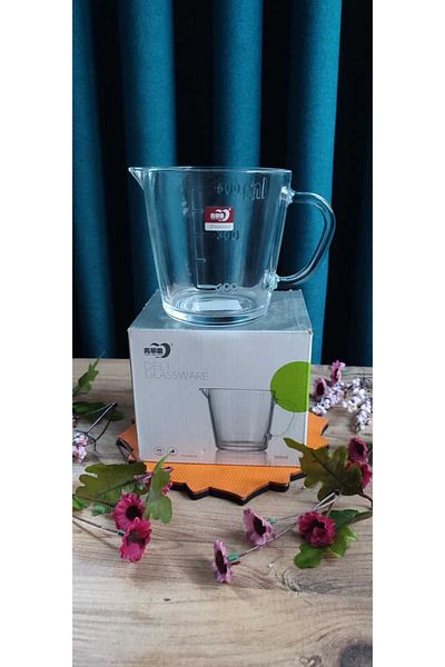 ORTAKÖY CENNETİ Glass Measuring Cup Delisoga 500 Cc 11 Cc Height 11 Cc Mouth Measuring Kitchen Too Must-Have Multipurpose