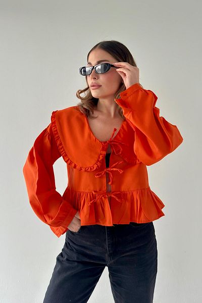 bb butik basic Cămașă cu guler pentru bebeluși cu cravată în față