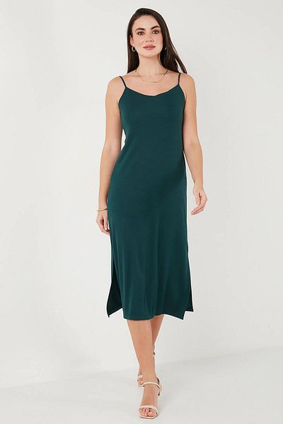 TENA Rochie de damă Nefti Rope Strap Midi Length Modal Fabric