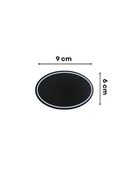 Şeffaf Etiket 10Pcs Erasable Black Label Decorative Blackboard Shaped Dessert Coffee Cafe Name Board 5