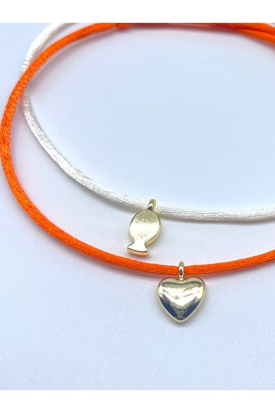 Concept HuBuTU 2 Pieces Minimal Silk Satin Flush Rope Anklet Set