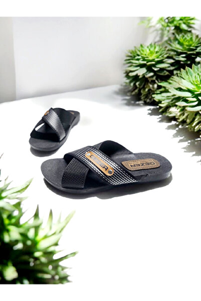 GEZER Чоловічі кросівки з перехресними ремінцями, зручна підошва, для дому та вулиці