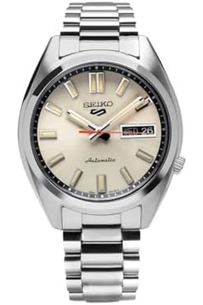Seiko Stainless Steel Analog Gray Dial Men's Watch-SRPK91K1, Band Color-Silver