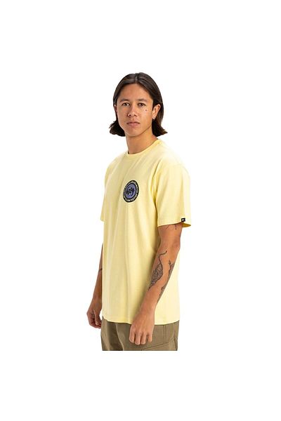 Quiksilver Circle Back Ανδρικό κίτρινο μπλουζάκι Ανδρικό μπλουζάκι Eqyzt08054