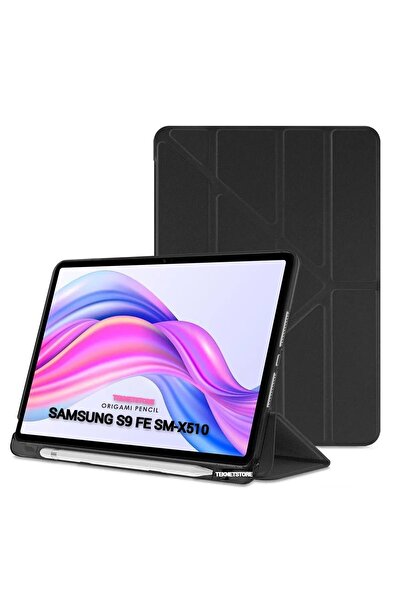 TEKNETSTORE Galaxy Tab S9 Fe/s10 Fe/S10 Lite 10.9 Kılıf Uyumlu Kalem Bölmeli Katlanabilir Standlı Koruyucu Kapak