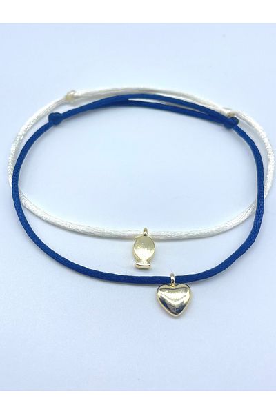 Concept HuBuTU 2 Pieces Minimal Silk Satin Flush Rope Anklet Set
