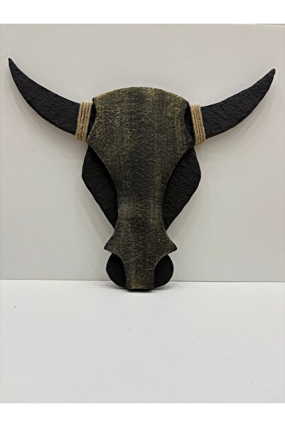 Handmade duvar dekorasyonu boğa kafası