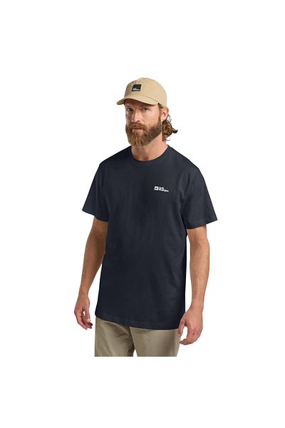 Jack Wolfskin Essential T Ανδρικό Μπλε T-Shirt Ανδρικό T-shirt 1808382tr