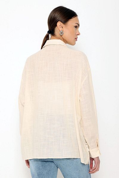 Coral Garnili Knitwear Ecru Shirt and Sweater