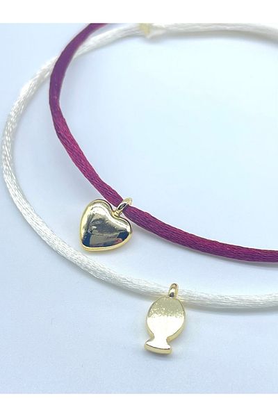 Concept HuBuTU 2 Pieces Minimal Silk Satin Flush Rope Anklet Set
