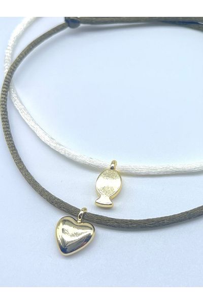 Concept HuBuTU 2 Pieces Minimal Silk Satin Flush Rope Anklet Set
