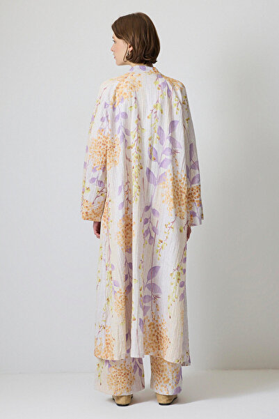 Touché Privé Patterned Kimono Pants Suit